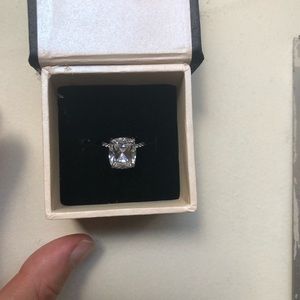 CZ engagement ring bought for $200. Sterling